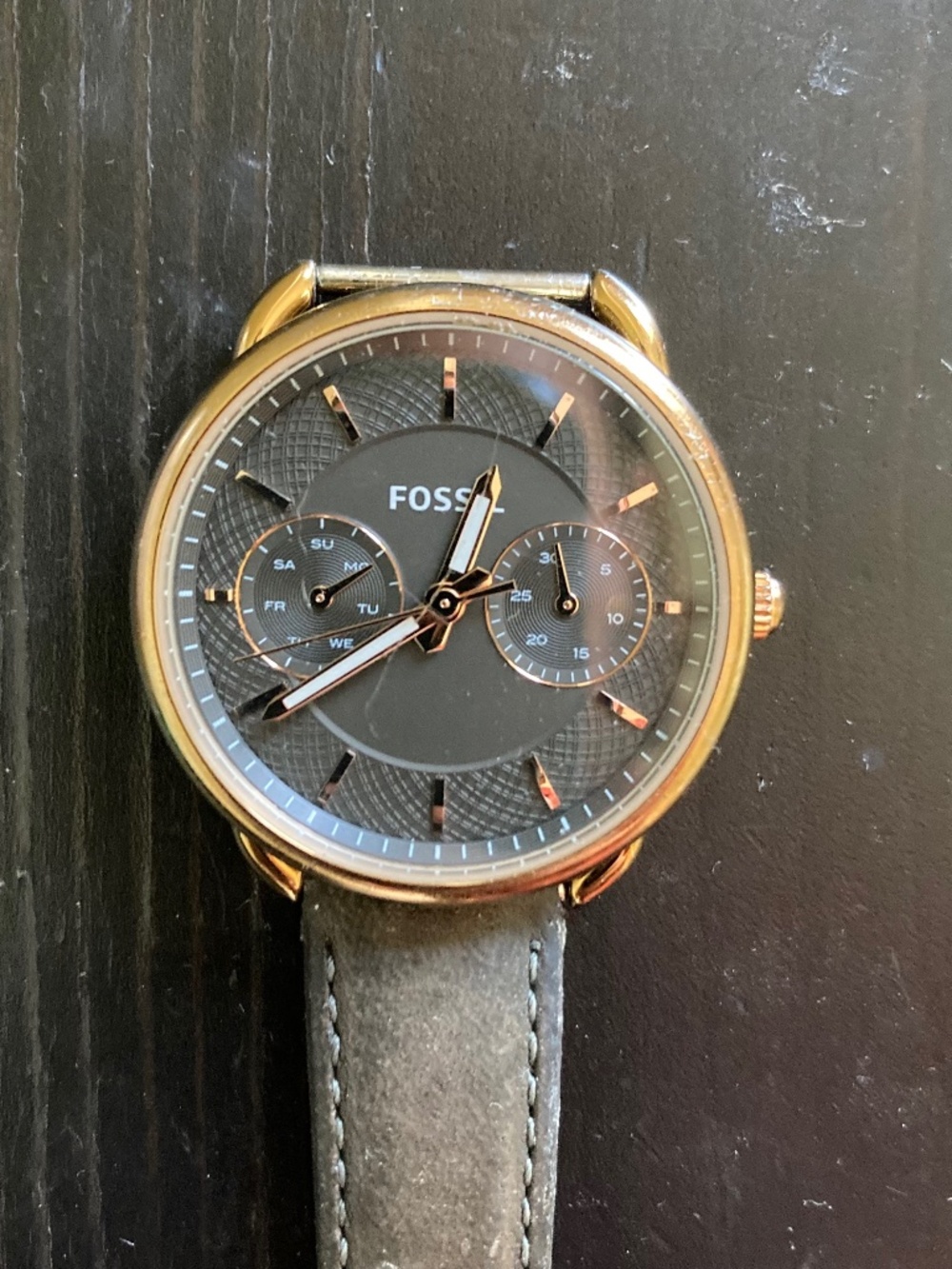 Black/Gold Fossil Watch